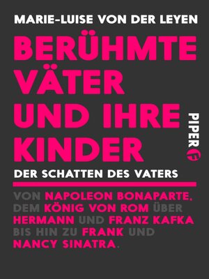 cover image of Berühmte Väter und ihre Kinder